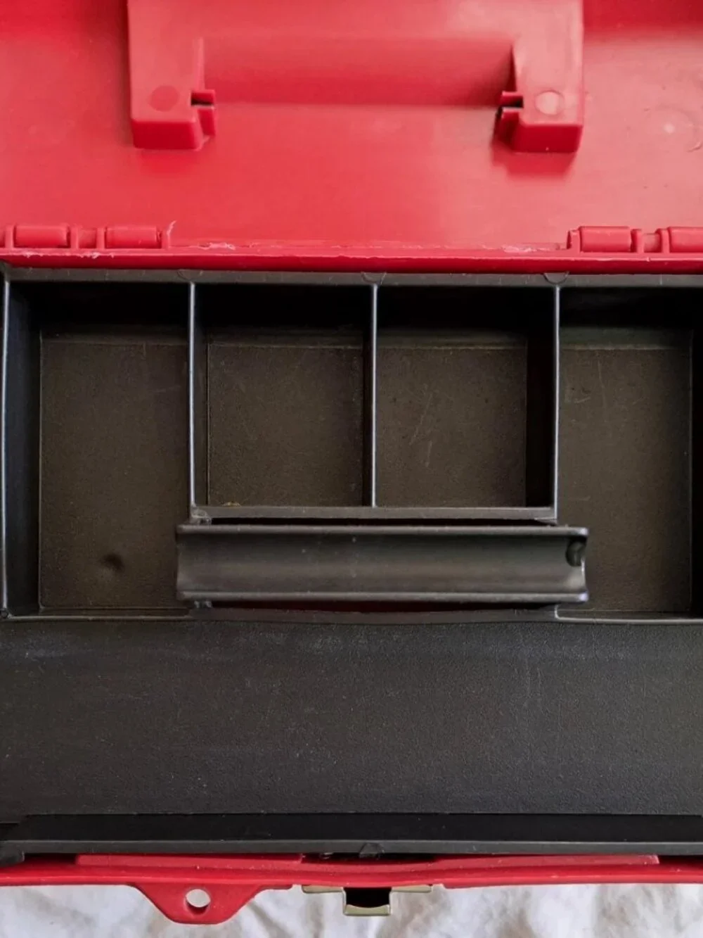 STACK-ON Plastic Toolbox with Removable Tray for Tools, Hobby or Craft Storage